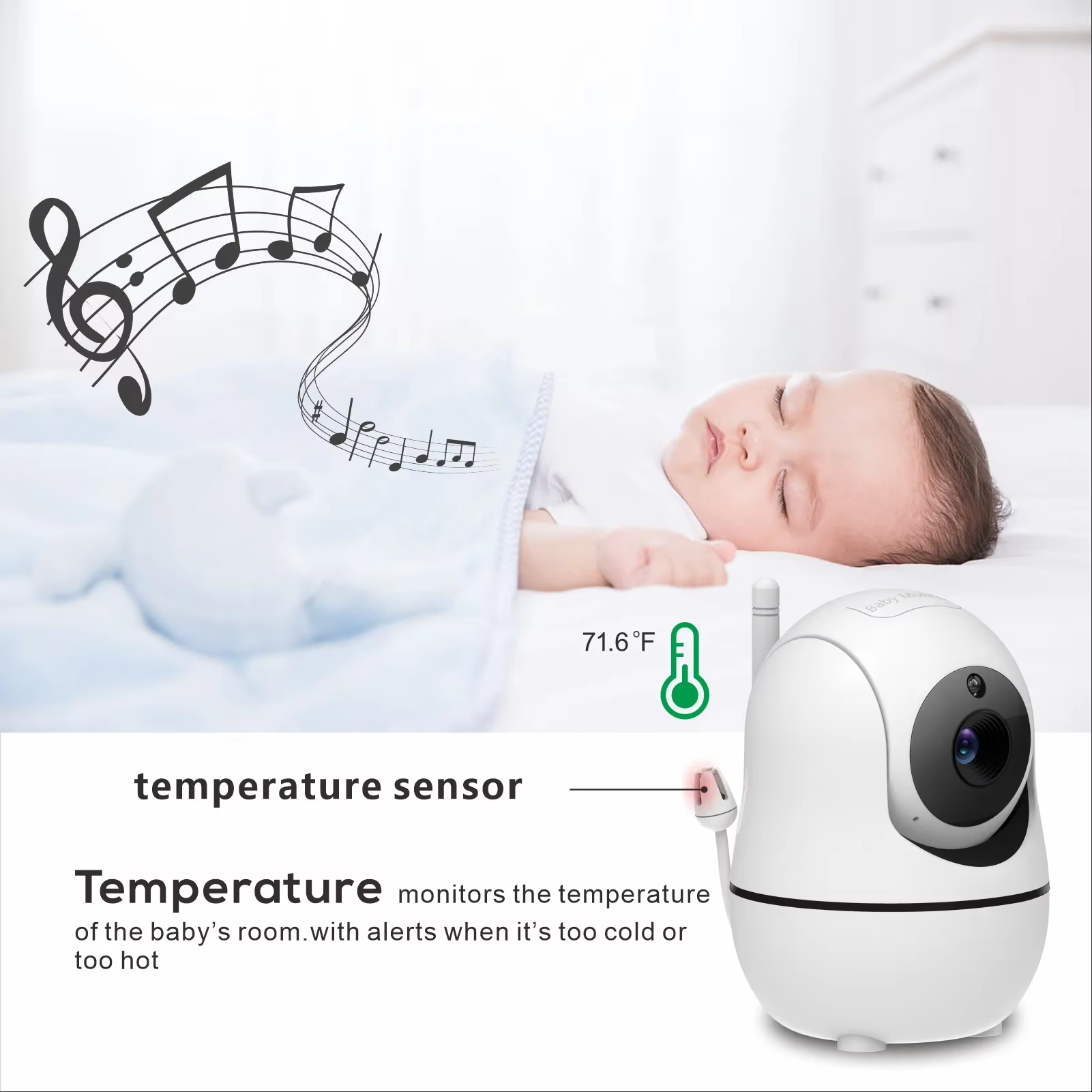 Ocealino Premium Video Baby Monitor
